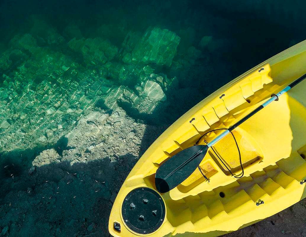 Actividad acuática en kayak
